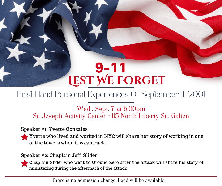 Lest We Forget: 9/11 Speakers
